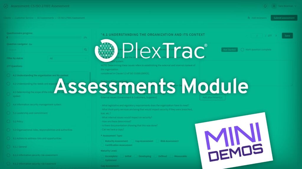 Assessments Module: PlexTrac MiniDemos