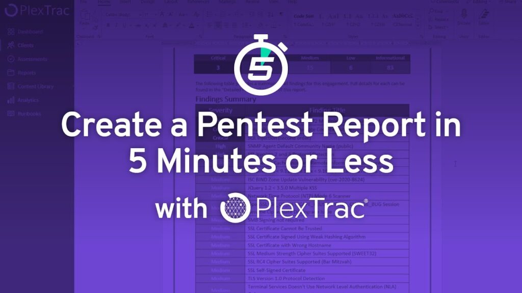 Create a Pentest Report in 5 Minutes or Less with PlexTrac