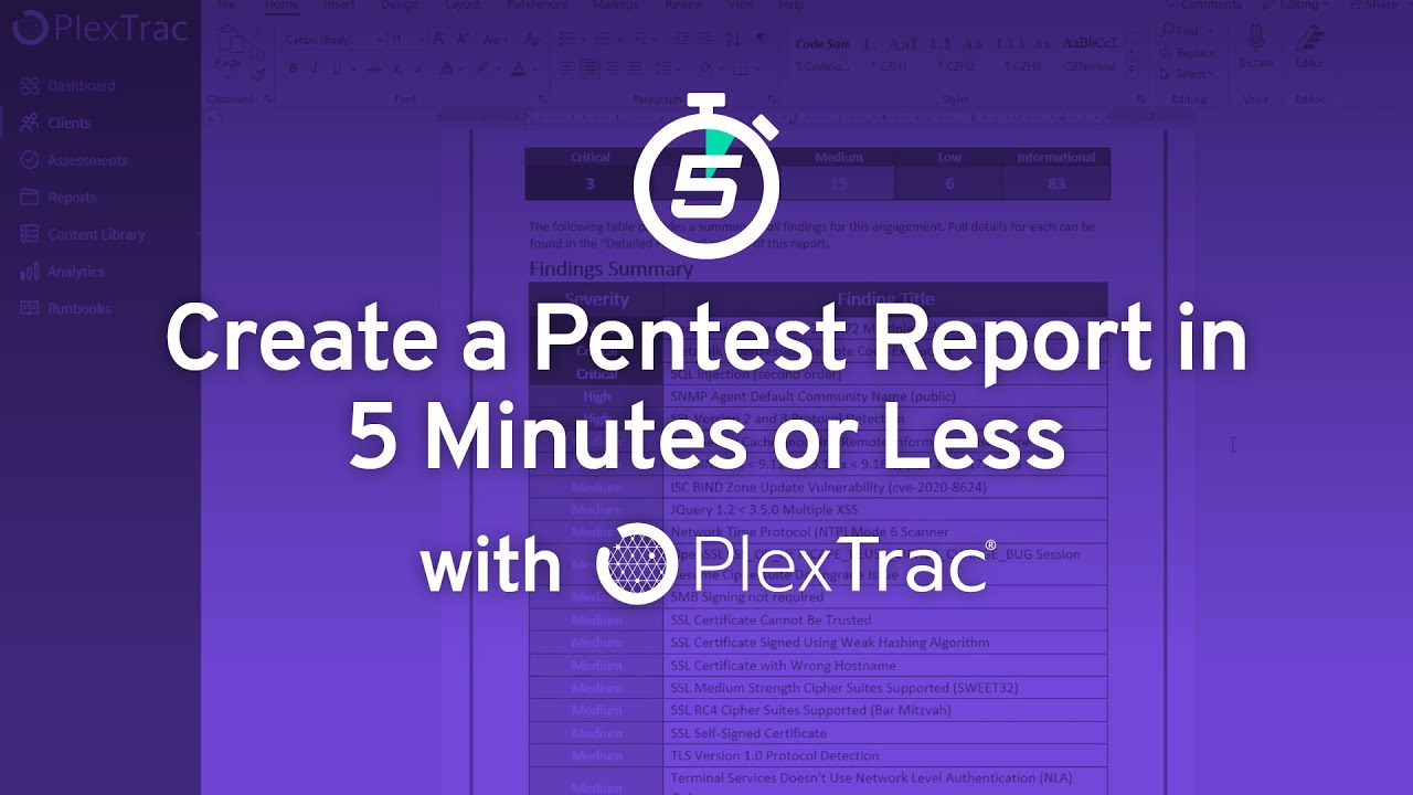 Create a Pentest Report in 5 Minutes or Less with PlexTrac - PlexTrac