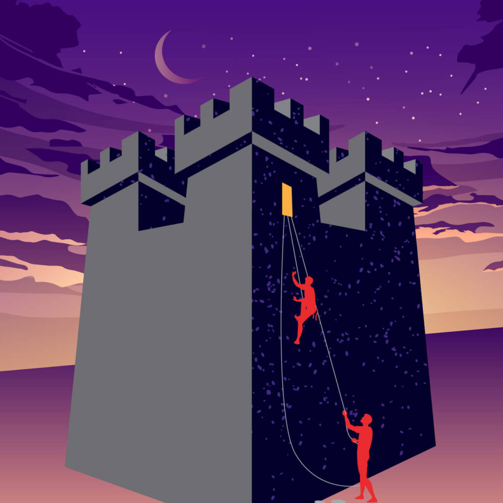 A red teamer's job is to storm the castle of their target.