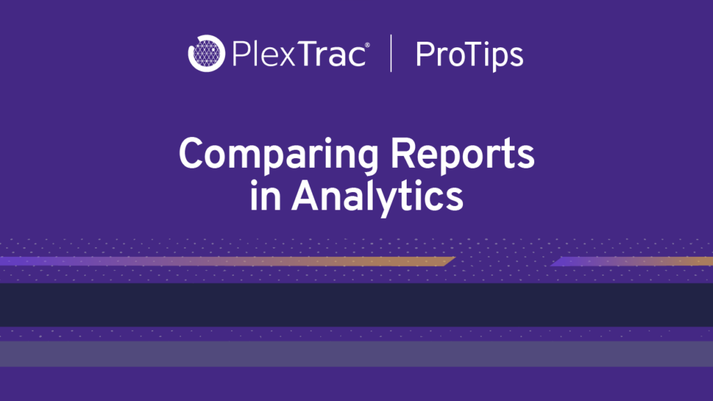 Comparing Reports in Analytics