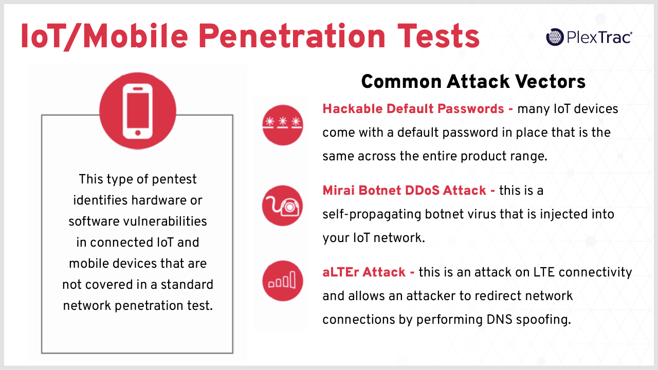 Common Attack Vectors for IOT and Mobile Penetration Tests 